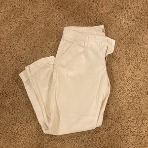 White capris.